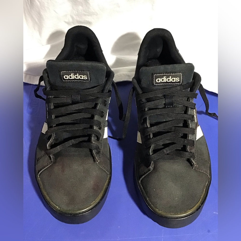 ADIDAS MENS DAILY 3.0 FW7050 BLACK/WHITE CASUAL SNEAKERS TRANSLUCENT SIZE 9.